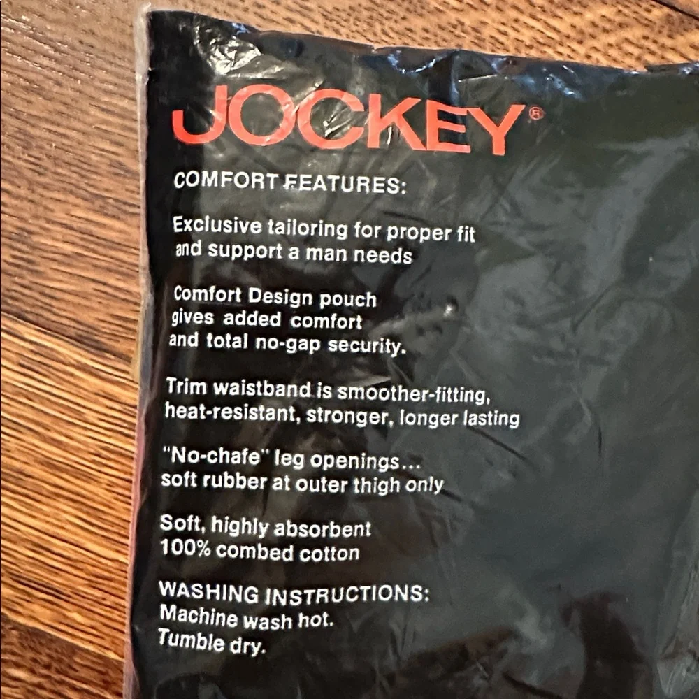 Vtg  1971 New in Packaging Jockey Classic‎ White Cotton Classic Briefs- size 38